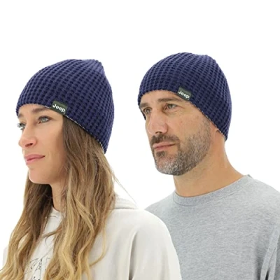 Abbildung von JEEP O102597 K876 J Reversible Tricot HAT J22W Unisex Deep Blue/Light Gray Uni