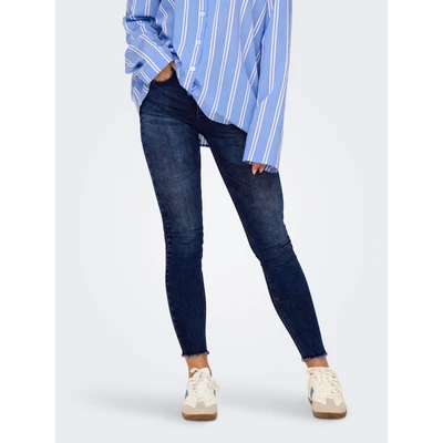Abbildung von ONLY Onlblush Mittlere Taille Jeans Skinny Fit, Damen, Größe: XSx32, Dark blue denim