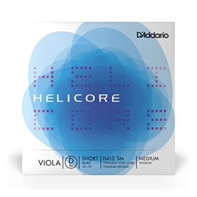 Abbildung von D&#039;Addario H412 SM Helicore Viola Einzelsaite &#039;D&#039; Titanium umsponnen Short Medium