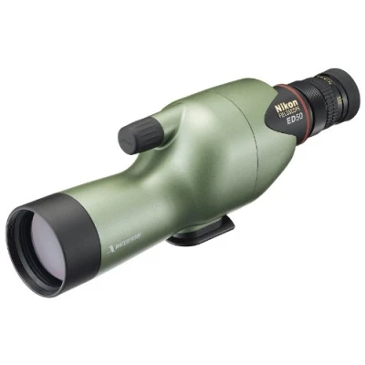 Abbildung von Nikon Spektiv (Fieldscope) ED 50 Beobachtungs Fernrohr grün perlglanz (ohne Okular)