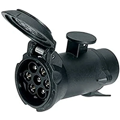 Abbildung von HELLA Adapter, Steckdose 12V von 7 polig auf 13 Länge: 102mm Kunststoff schwarz DIN/ISO: 1724 N Typ/11446 Typ Menge: 1 8JA 008 981 001