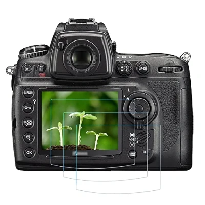 Abbildung von D90 D7000 Displayschutzfolie für Nikon D700 D300S Kamera (3 Stück), FANZR 0,3 mm, 9H Härte, kratzfestes gehärtetes Glas