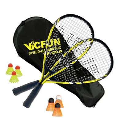 Abbildung von Speed Badminton Junior 100 Premium gelb/schwarz