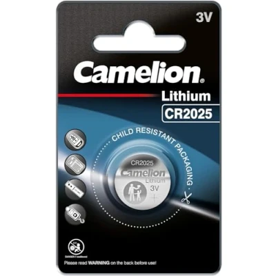Abbildung von Camelion Knopfzelle CR 2025 1Stück silber