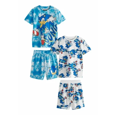 Abbildung von Next 2 PACK Regular FIT Pyjama für Kinder, Größe: 110, Blue sonic