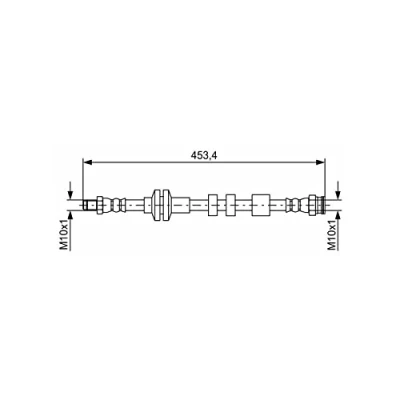 Abbildung von BOSCH 1 987 481 574 Bremsschläuche 430 ALFA ROMEO: Giulietta Schrägheck