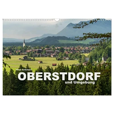 Abbildung von Oberstdorf und Umgebung (Wandkalender 2025 DIN A3 quer), CALVENDO Monatskalender