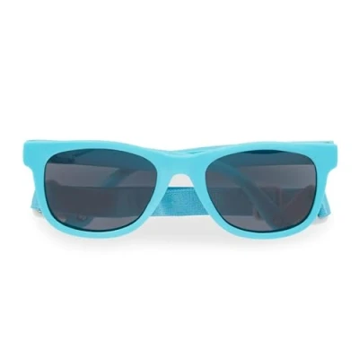 Abbildung von Dooky Santorini aqua Sonnenbrille für Kinder, Baby Schutz (Sonnenbrille Kleinkinder und Babys, UV A &amp; B Schutz, bruchsicheres Glas mit einstellbarem abnehmbarem Band),