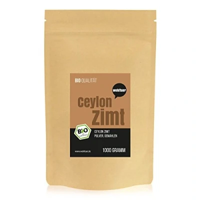 Abbildung von Wohltuer BIO Ceylon Zimt gemahlen Zimtpulver I Im günstigen Vorratspack 100% reines Naturprodukt (1000 g)