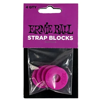 Abbildung von Ernie Ball Strap Blocks, 4 Stück Lila