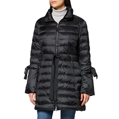 Abbildung von Daniel Hechter Damen Coat with GroÞgrain Mantel, Schwarz (Black 990), (Herstellergröße: 40)