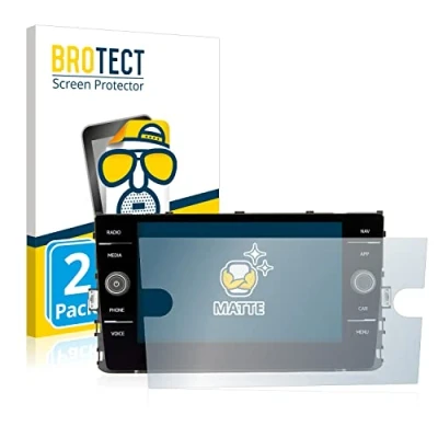 Abbildung von BROTECT Entspiegelungs Schutzfolie für Volkswagen Polo GTI 2019 Composition Media 8&quot; (2 Stück) Matte Displayschutz Folie, Anti Fingerprint