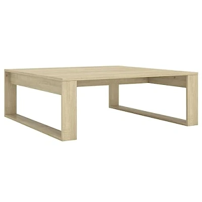 Abbildung von vidaXL Couchtisch Beistelltisch Wohnzimmertisch Kaffeetisch Sofatisch Teetisch Tisch Wohnzimmer Wohnzimmermöbel Sonoma Eiche 100x100x35cm Holzwerkstoff