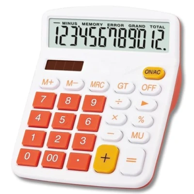 Abbildung von Mengshen Office Basic Calculator Solar Battery Dual Power Financial Dedicated 12 Digit Display Large Standard Function Desktop Business Multifunctional