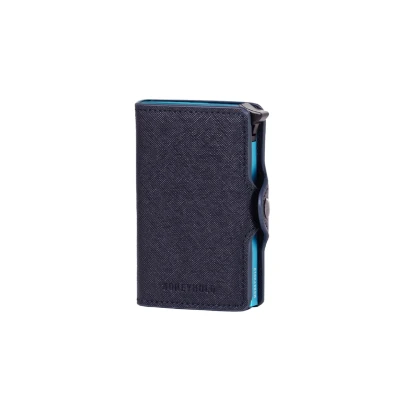 Abbildung von Moneyhold Smart Geldbörse, Größe: One Size, Blu saffiano