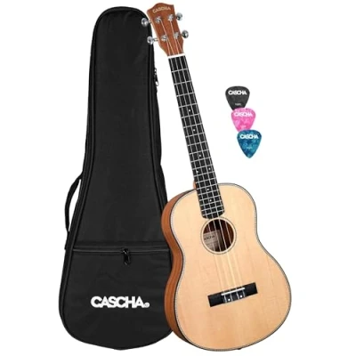 Abbildung von Baritone Ukulele Mahogany Spruce Solid Top (incl. Bag padded, 3 Picks, Top: Spruce)
