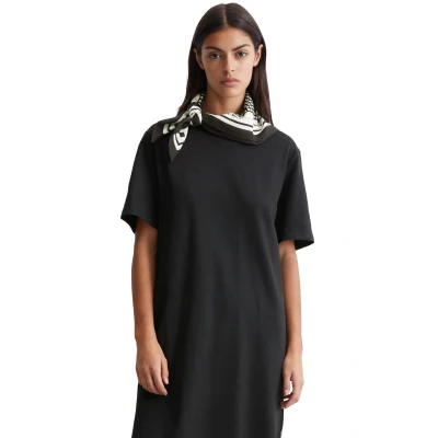 Abbildung von Marc O&#039;Polo Denim Round NECK Slits Jerseykleid, Damen, Größe: XS, Black