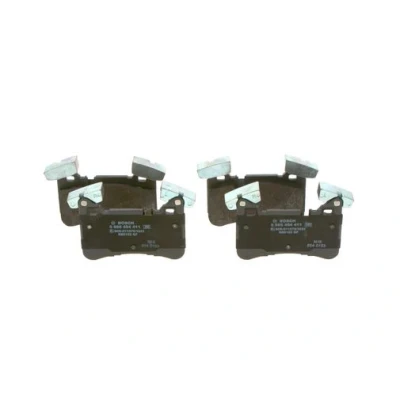 Abbildung von BOSCH 0 986 494 411 Bremsbelagsatz Low Metallic mit Anti Quietsch Blech MERCEDES BENZ: E Klasse Limousine, CLS Coupe, C Coupe