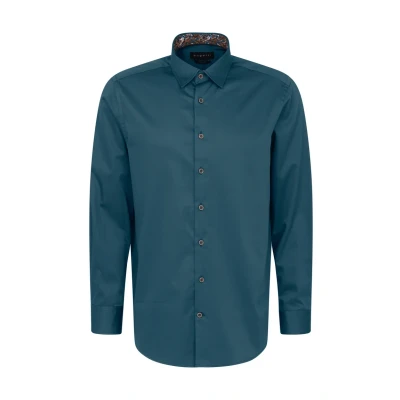 Abbildung von bugatti MIT Modernem Schnitt Hemd, Herren, Größe: 3XL, Petrol