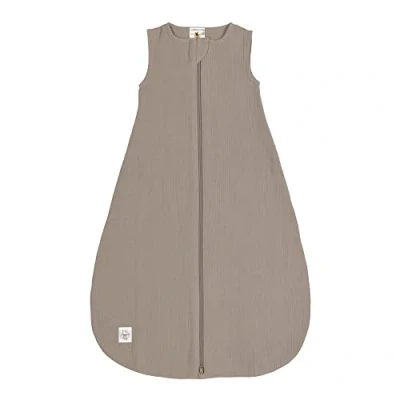 Abbildung von LÄSSIG Baby Sommerschlafsack ohne Ärmel Muslin Baumwolle GOTS zertifiziert unisex/Muslin Sleeping Bag taupe, Größe 74/80 7 12 Monate