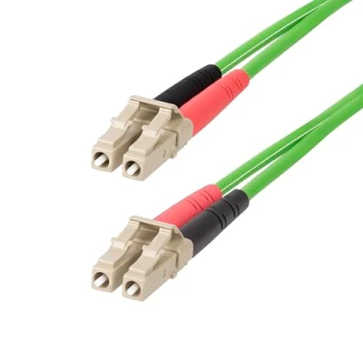 Abbildung von StarTech.com 15M LC zu LC(UPC) OM5 Multimode Glasfaserkabel, 50/125µm Duplex LOMMF Zipcord, 40G/100G, Biegeunempfindlich, Kleine Einfügedämpfung, LSZH LWL Verlegekabel/Patchkabel (LCLCL FIBER)