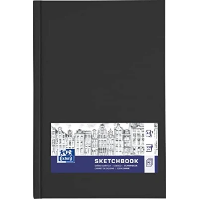 Abbildung von Oxford Skizzen Buch A6 Hardcover mit Fadenheftung gebunden 192 Seiten, 100g Papier, schwarz, 1 Stück