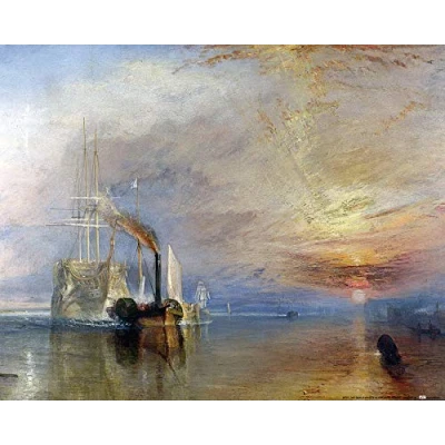 Abbildung von 1art1 Joseph William Turner Poster Die Kämpfende Temeraire, 1839 Kunstdruck Bild 50x40 cm