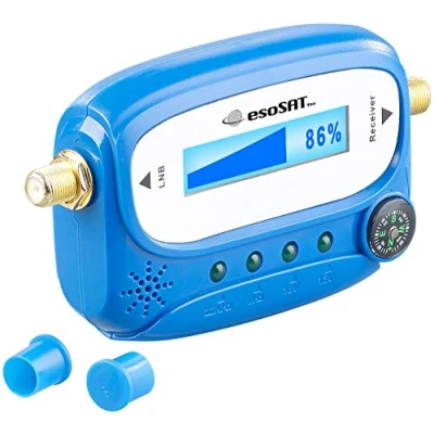 Abbildung von esoSAT Sat Finder: Digitaler Satelliten Finder mit Kompass, LCD Display und Tonsignal (Satellitenfinder, Satelittenfinder, Satellitenschüssel)