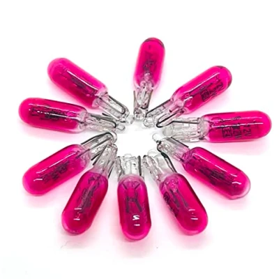 Abbildung von MAXXONI 10x PINK W1,2W 12V T5 Glassockellampe Tacho Cockpit Instrumentenbeleuchtung