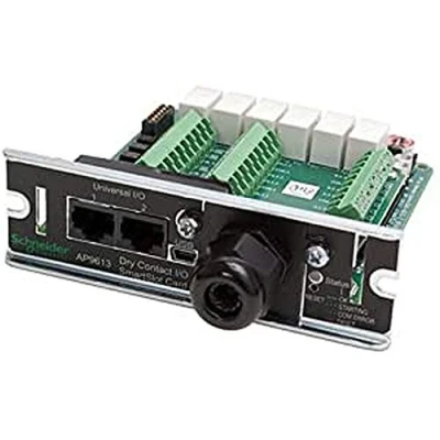 Abbildung von APC AP9613 I/O SmartSlot Karte mit potenzialfreiem Kontakt (Dry Contact)