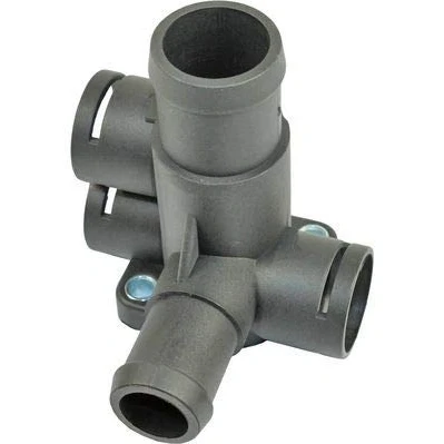 Abbildung von METZGER 4010076 Flansch Zylinderkopf, hinten, links mit Dichtung ohne Sensor VOLKSWAGEN: Corrado, GOLF 2, TRANSPORTER 4 Bus, AUDI: 80 B3