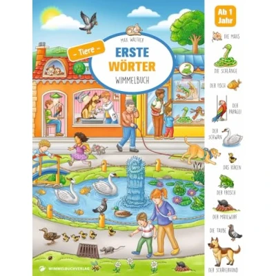 Abbildung von Erste Wörter Wimmelbuch Tiere: Bilderbuch für Kinder ab 1 Jahr