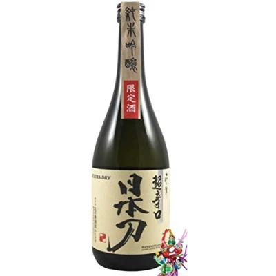Abbildung von yoaxia ® Marke Set [ 720ml ] Katana Junmai Ginjo Extra Dry Sake / Japanischer Reiswein alc. 15,5% vol. + ein kleiner Glücksanhänger gratis