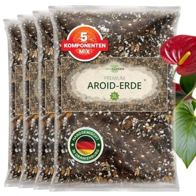 Abbildung von OraGarden Spezialerde Aroiden Erde 3 Liter, mit Wurmhumus, (Packung), Enthält wertvollen Wurmhumus