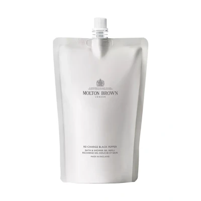 Abbildung von Molton Brown Re charge Black Pepper Bade und Duschgel Nachfüllpackung 400 ml