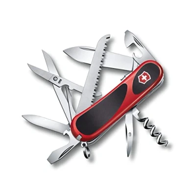 Abbildung von Victorinox Schweizer Taschenmesser, Evolution S17, Multitool, Swiss Army Knife mit 15 Funktionen, Feststellklinge, Dosenöffner, Schraubendreher 3 mm
