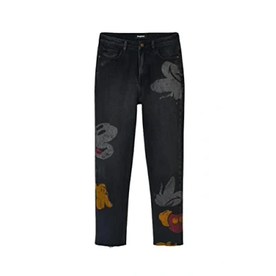 Abbildung von Desigual Women&#039;s Denim_Mickey, 2000 Black Jeans, 40