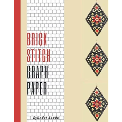 Abbildung von Brick stitch Graph Paper cylinder beads: Beading with beads Pattern to create your own beadwork designs 8.5&quot;x11&quot; (110 pages).