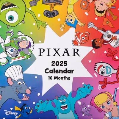 Abbildung von Pyramid Disney Pixar (Collection) 2025 Broschürenkalender, 30x30cm, Kalender mit den beliebten Charakteren von Pixar, Monatsübersicht, nachhaltig nur Papierumschlag