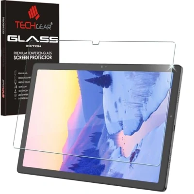 Abbildung von TECHGEAR Schutzfolie Galaxy Tab A8 10.5 zoll (SM X200 / SM X205) Schutzfolie, Displayschutzfolie aus gehärtetem Glas [9H Härte] [Crystal Clarity] kompatible mit Samsung 2021