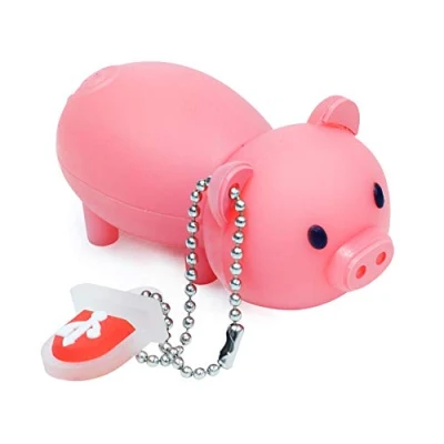 Abbildung von leizhan 32GB USB Stick Hochgeschwindigkeits Silikon Einhorn Cartoon Flash Speicher Pen Drive Laptop Computer PC Windows (32GB, Schwein)…