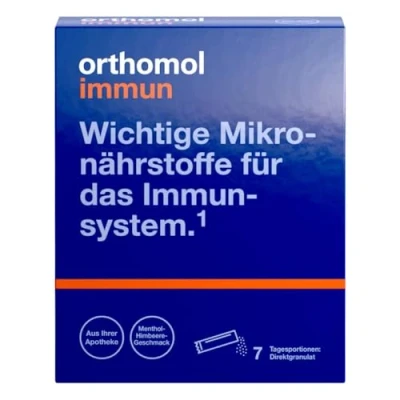 Abbildung von Orthomol Immun Direktgranulat Menthol Himbeere 7 St