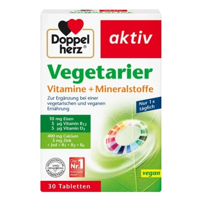 Abbildung von Doppelherz Vegetarier Vitamine+mineralstoffe Tabletten