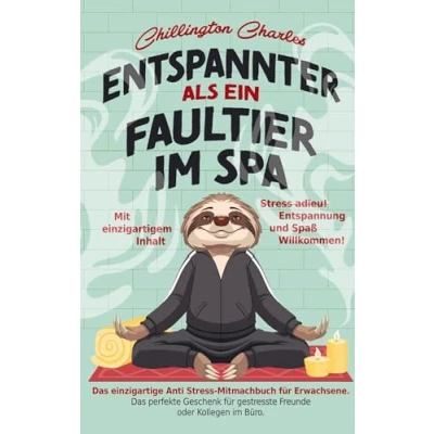 Abbildung von Entspannter als ein Faultier im Spa: Stress adieu! Entspannung und Spaß Willkommen! Das einzigartige Anti Mitmachbuch für Erwachsene.