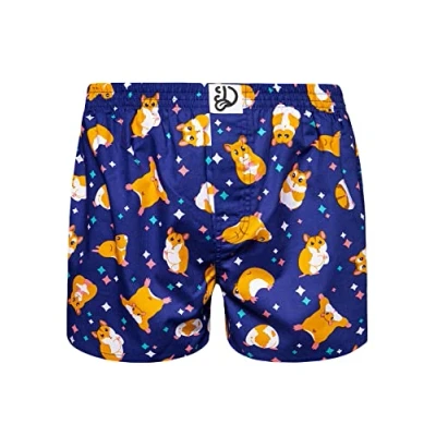 Abbildung von Dedoles Boxershorts Herren &amp; Jungen Unterwäsche Trunks Baumwolle lustige Designs Dinosaurier Hamster Spiele Maulwurf Geschenk, Farbe Blau, Motiv Boxershorts, Gr. S