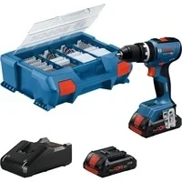 Abbildung von Bosch Professional 18V System Akku Bohrschrauber GSB 65 (bürstenloser Motor, Kopflänge 175, inkl 2x GBA 4.0Ah, 82AC, L Case)