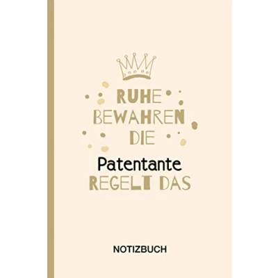 Abbildung von Ruhe Bewahren die Patentante Regelt das: A5 Notizbuch als Geschenk für eine /punktiert Geschenke zum GeburtstagGeburtstagsgeschenk Kollegin