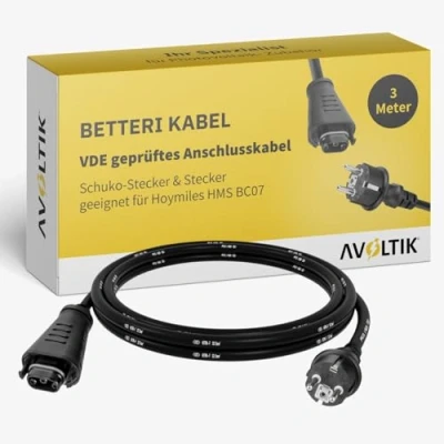Abbildung von Avoltik 3 m Betteri Kabel geeignet für Hoymiles Stecker I VDE zertifiziertes Photovoltaik Anschlusskabel Solar Anlagen Solarkabel mit Schuko &amp; HMS BC08