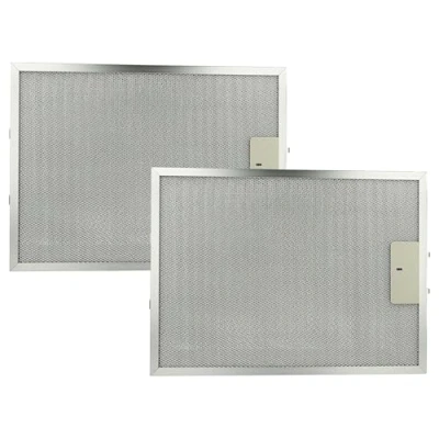 Abbildung von vhbw 2x Filter Metallfettfilter kompatibel mit AEG DUB 1610 W 94215056500, M 94215056400 Dunstabzugshaube 38 x 28,3 0,9 cm, Metall