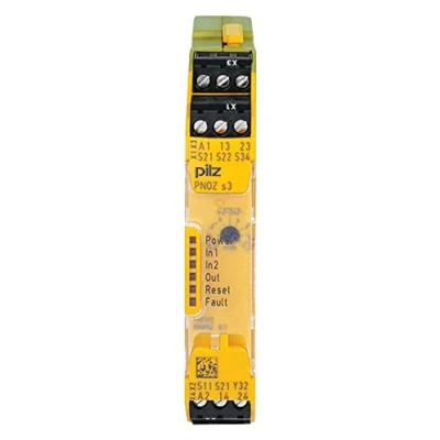Abbildung von PILZ Sicherheitsschaltgerät PNOZ s3 24VDC 2 n/o Betriebsspannung: 24 V/DC Schließer (B x H T)